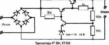 Интерфейс коммутируемой телефонной линии и телефонного аппарата
