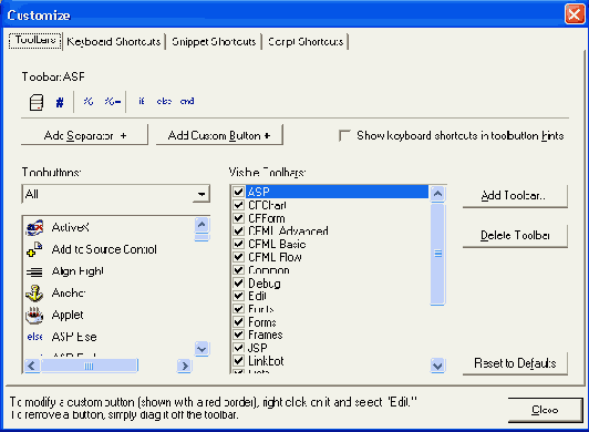   Customize