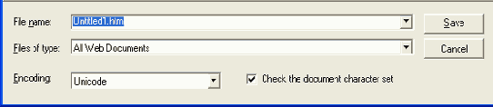    Save as   ANSI 