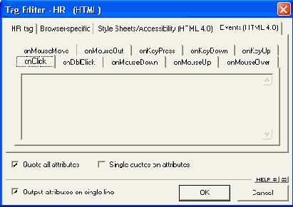   Events (HTML 4 0)