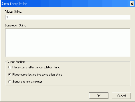     Auto Completion