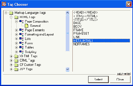   <>   Tag Chooser